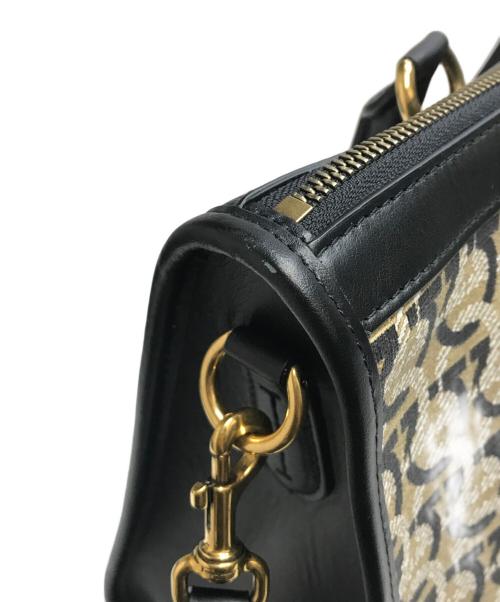 Salvatore Ferragamo（サルヴァトーレ フェラガモ）Salvatore Ferragamo (サルヴァトーレ フェラガモ) ガンチーニコレクション2wayバッグ ブラック×ベージュの古着・服飾アイテム