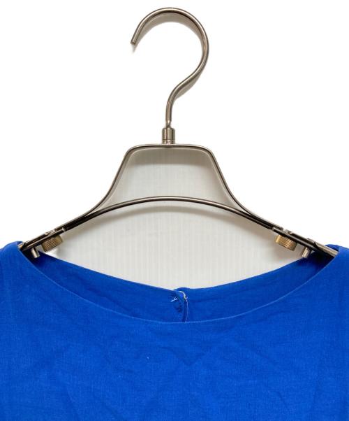 Whim Gazette（ウィムガゼット）Whim Gazette (ウィムガゼット) コットンフレアロングワンピース ブルー サイズ:Freeの古着・服飾アイテム