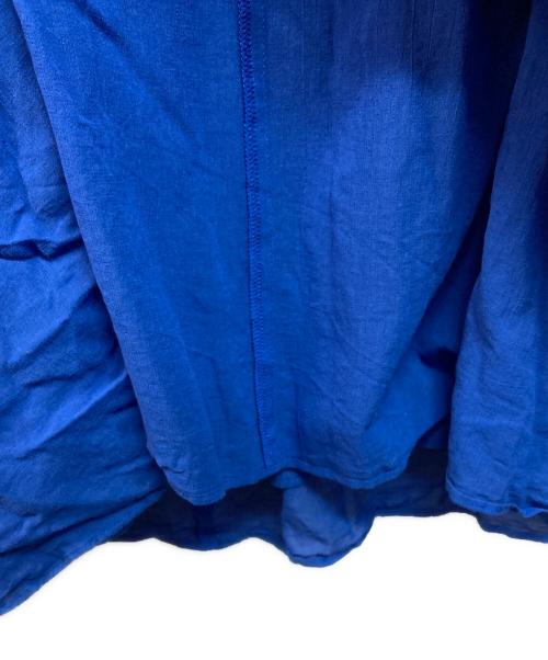 Whim Gazette（ウィムガゼット）Whim Gazette (ウィムガゼット) コットンフレアロングワンピース ブルー サイズ:Freeの古着・服飾アイテム