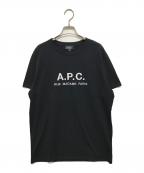 A.P.C.アーペーセー）の古着「RUE MADAME PARIS Tシャツ」｜ブラック