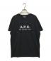 A.P.C.（アーペーセー）の古着「RUE MADAME PARIS Tシャツ」｜ブラック