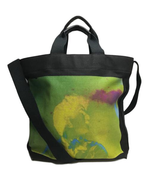 DRIES VAN NOTEN（ドリスヴァンノッテン）DRIES VAN NOTEN (ドリスヴァンノッテン) Len Lye (レン・ライ) 「LEN LYE」 2WAY トートバッグ ブラックの古着・服飾アイテム