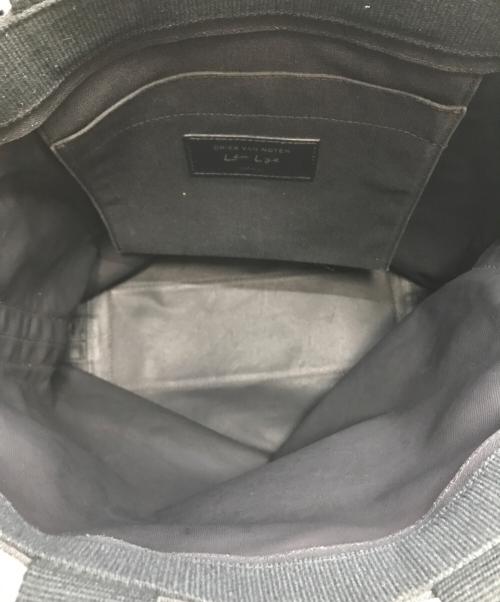 DRIES VAN NOTEN（ドリスヴァンノッテン）DRIES VAN NOTEN (ドリスヴァンノッテン) Len Lye (レン・ライ) 「LEN LYE」 2WAY トートバッグ ブラックの古着・服飾アイテム