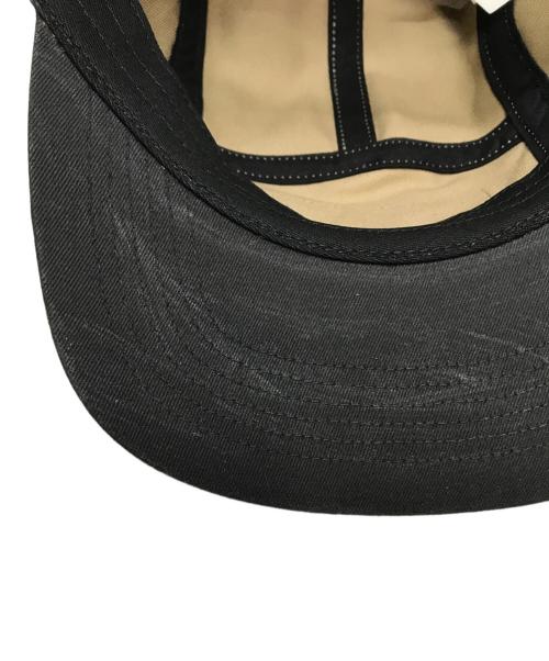 SUPREME（シュプリーム）Supreme (シュプリーム) MM6 Maison Margiela (エムエムシックスメゾンマルジェラ) 24SS Painted Camp Cap ブラック サイズ:ONE SIZE(58cm)の古着・服飾アイテム