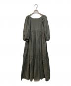 VERMEIL par ienaヴェルメイユ パー イエナ）の古着「ベルギーリネンワンピース」｜グレー