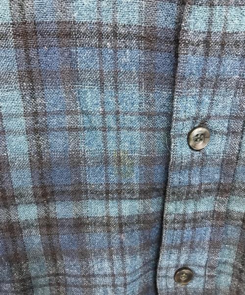 PENDLETON（ペンドルトン）PENDLETON (ペンドルトン) 60sウールチェックシャツ ネイビー サイズ:Mの古着・服飾アイテム