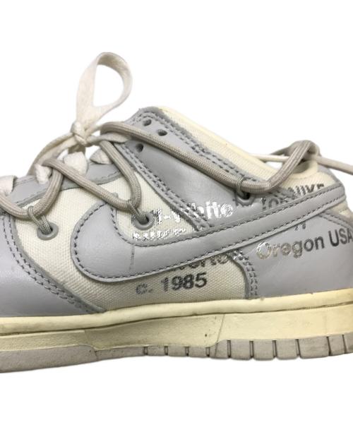 NIKE（ナイキ）NIKE (ナイキ) OFFWHITE (オフホワイト) DUNK LOW 1 OF 50 ロット42 グレー×ホワイト サイズ:24の古着・服飾アイテム