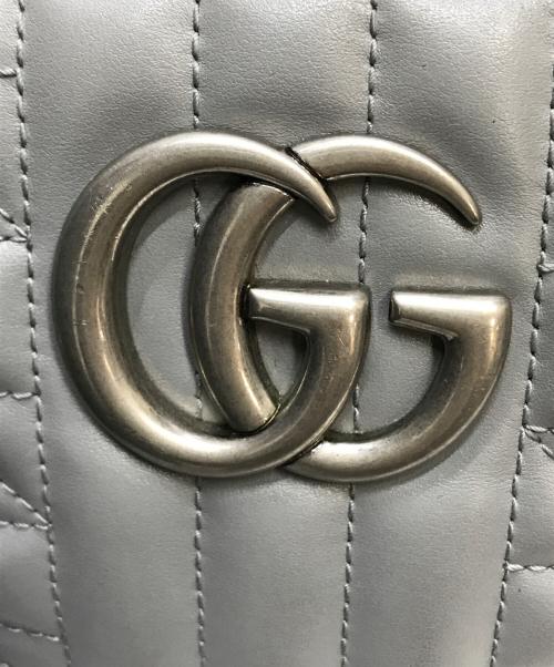 GUCCI（グッチ）GUCCI (グッチ) スモールカメラバッグ グレーの古着・服飾アイテム