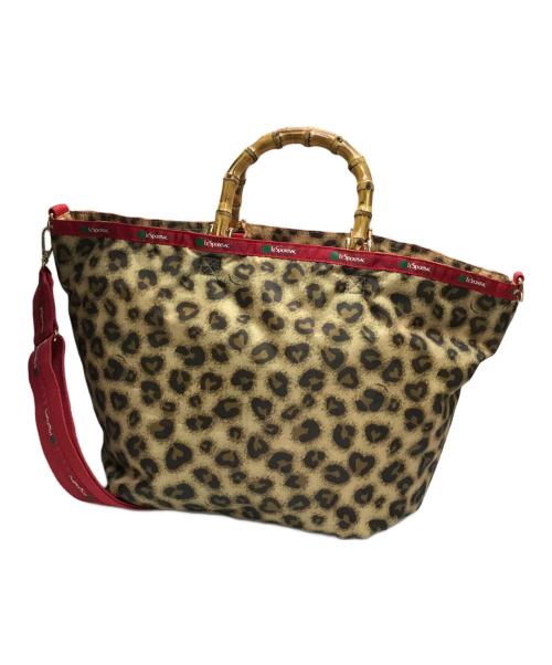 LeSportsac（レスポートサック）LeSportsac (レスポートサック) Large Bamboo Tote ブラウンの古着・服飾アイテム