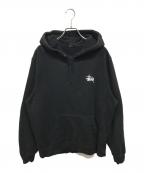 stussyステューシー）の古着「BASIC STUSSY HOOD」｜ブラック