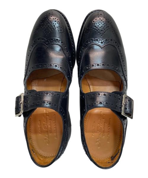Jalan Sriwijaya（ジャランスリウァヤ）Jalan Sriwijaya (ジャランスリウァヤ) メリージェーン ブラック サイズ:SIZE 3 1/2の古着・服飾アイテム