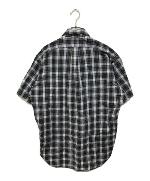 RALPH LAUREN（ラルフローレン）RALPH LAUREN (ラルフローレン) 半袖チェックシャツ ネイビー サイズ:Mの古着・服飾アイテム