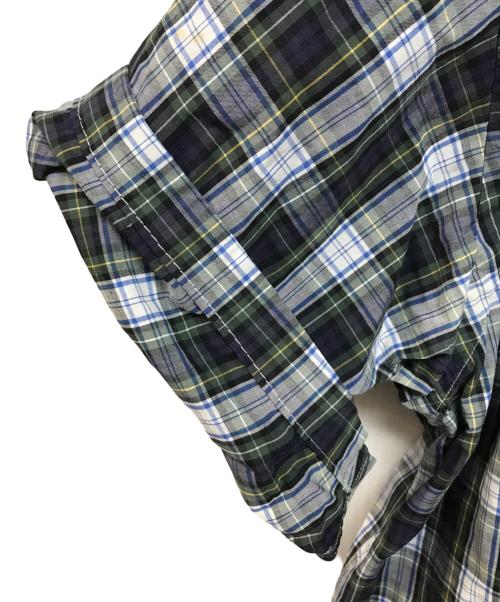 RALPH LAUREN（ラルフローレン）RALPH LAUREN (ラルフローレン) 半袖チェックシャツ ネイビー サイズ:Mの古着・服飾アイテム