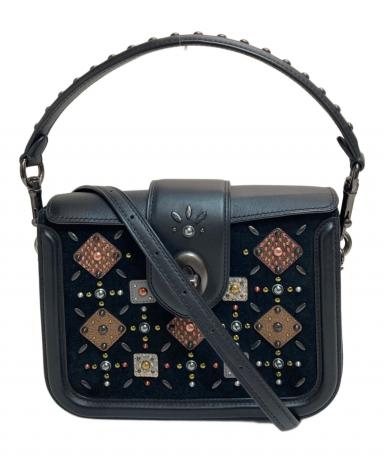 中古・古着通販】COACH (コーチ) ペイジ クロスボディバッグ ブラック