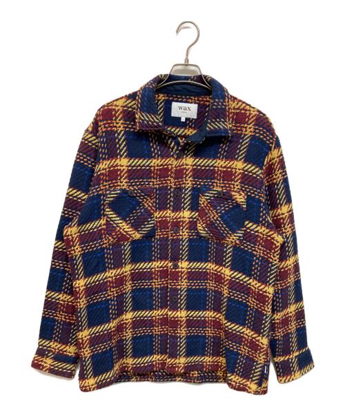 WAX LONDON（ワックスロンドン）WAX LONDON (ワックスロンドン) バスケットチェックシャツ ネイビー サイズ:Lの古着・服飾アイテム