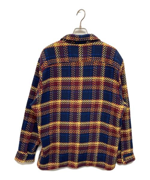 WAX LONDON（ワックスロンドン）WAX LONDON (ワックスロンドン) バスケットチェックシャツ ネイビー サイズ:Lの古着・服飾アイテム