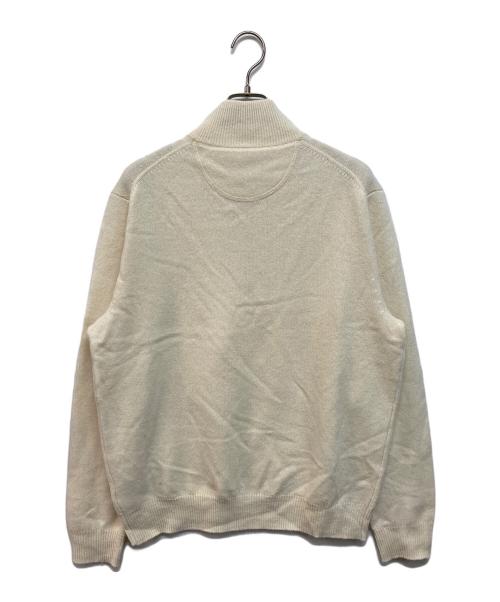 POLO RALPH LAUREN（ポロ・ラルフローレン）POLO RALPH LAUREN (ポロ・ラルフローレン) ハーフジップニット ホワイト サイズ:Lの古着・服飾アイテム