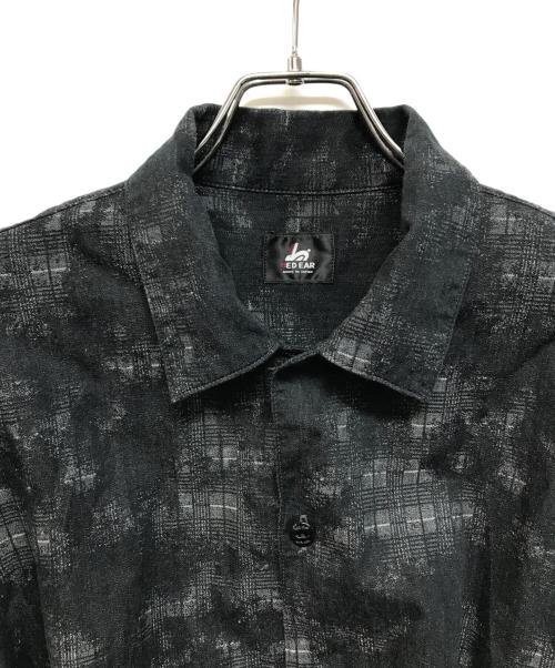Paul Smith RED EAR（ポールスミス レッドイヤー）Paul Smith RED EAR (ポールスミス レッドイヤー) 転写プリントオープンカラーシャツ ブラック サイズ:Lの古着・服飾アイテム