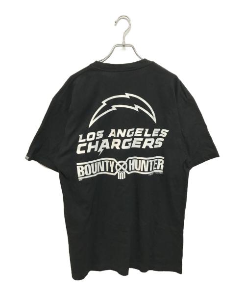 BOUNTY HUNTER（バウンティハンター）BOUNTY HUNTER (バウンティハンター) SSZ (エスエスズィー) NFL (エヌエフエル) トリプルコラボプリントTシャツ ブラック サイズ:-の古着・服飾アイテム