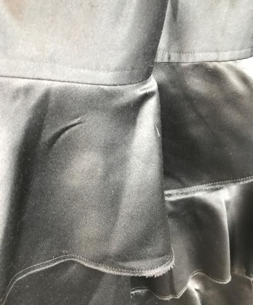 BLACK COMME des GARCONS（ブラックコムデギャルソン）BLACK COMME des GARCONS (ブラックコムデギャルソン) カットオフティアードロングスカート ブラック サイズ:Sの古着・服飾アイテム