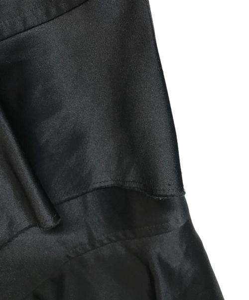 BLACK COMME des GARCONS（ブラックコムデギャルソン）BLACK COMME des GARCONS (ブラックコムデギャルソン) カットオフティアードロングスカート ブラック サイズ:Sの古着・服飾アイテム