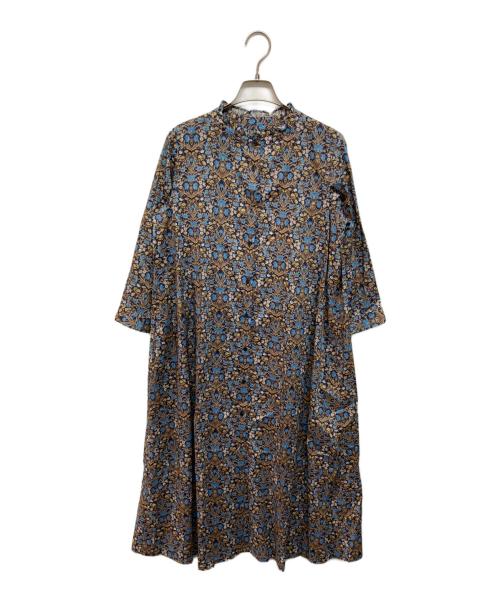 Shower Party（シャワーパーティー）Shower Party (シャワーパーティー) リバティ柄シャツワンピース ネイビー サイズ:1 未使用品の古着・服飾アイテム
