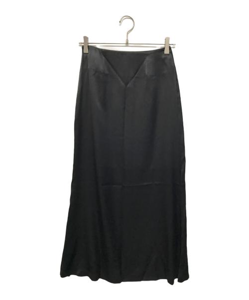 LUDLOW（ラドロー）LUDLOW (ラドロー) シルクスカート ブラック サイズ:SIZE1の古着・服飾アイテム