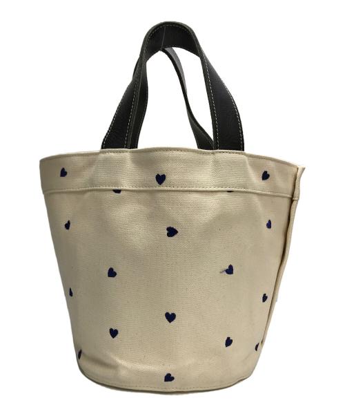 LUDLOW（ラドロー）LUDLOW (ラドロー) UNITED ARROWS (ユナイテッドアローズ) キャンバスバッグ ホワイトの古着・服飾アイテム