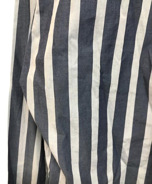 Vivienne Westwood man（ヴィヴィアン ウェストウッド マン）Vivienne Westwood man (ヴィヴィアン ウェストウッド マン) オーブ刺繍ストライプシャツ ネイビー サイズ:44の古着・服飾アイテム