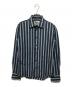 Vivienne Westwood man（ヴィヴィアン ウェストウッド マン）の古着「オーブ刺繍ストライプシャツ」｜ネイビー