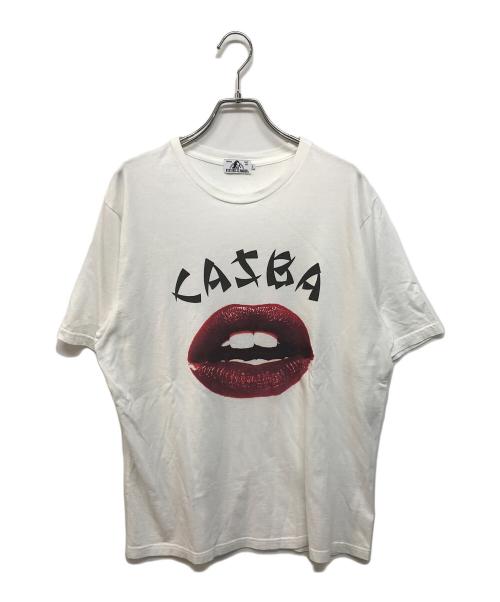 Hysteric Glamour（ヒステリックグラマー）Hysteric Glamour (ヒステリックグラマー) CASBA リップ Tシャツ ホワイト サイズ:Lの古着・服飾アイテム