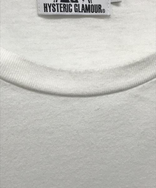 Hysteric Glamour（ヒステリックグラマー）Hysteric Glamour (ヒステリックグラマー) CASBA リップ Tシャツ ホワイト サイズ:Lの古着・服飾アイテム