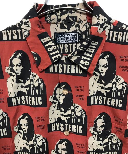 Hysteric Glamour（ヒステリックグラマー）Hysteric Glamour (ヒステリックグラマー) HYSTERIC FICTION柄 アロハシャツ レッド サイズ:SIZE Lの古着・服飾アイテム
