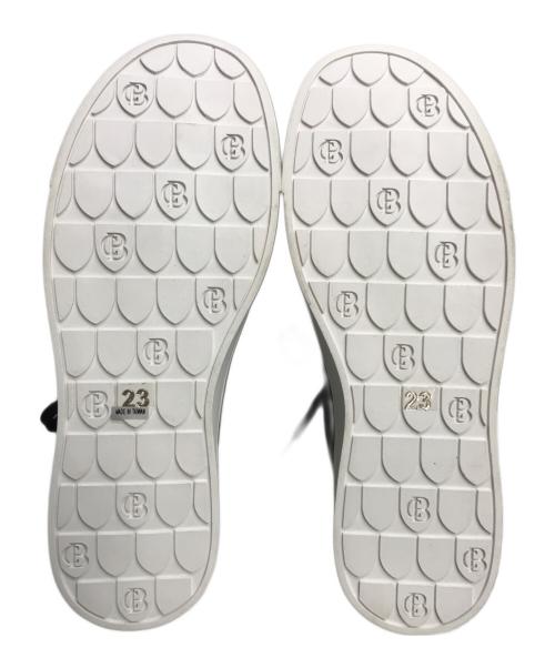 BLUE LABEL CRESTBRIDGE（ブルーレーベルクレストブリッジ）BLUE LABEL CRESTBRIDGE (ブルーレーベルクレストブリッジ) ローカットスニーカー ブラック サイズ:23cmの古着・服飾アイテム