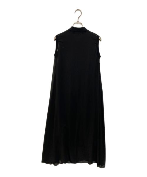 ANAYI（アナイ）ANAYI (アナイ) シフォンコンビスキッパー衿 ワンピース ブラック サイズ:Sの古着・服飾アイテム