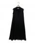 ANAYI（アナイ）の古着「シフォンコンビスキッパー衿 ワンピース」｜ブラック