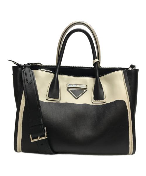 PRADA（プラダ）PRADA (プラダ) GRACE LUX 2WAYトートバッグ ブラックの古着・服飾アイテム