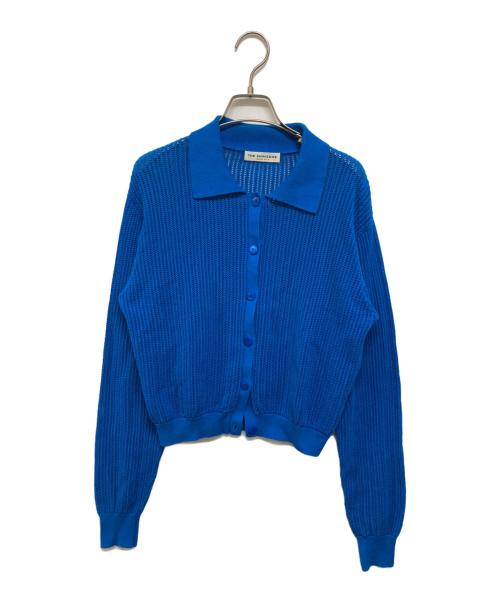 THE SHINZONE（ザ シンゾーン）THE SHINZONE (ザ シンゾーン) OPEN WORK KNIT CARDIGAN ブルー サイズ:Freeの古着・服飾アイテム