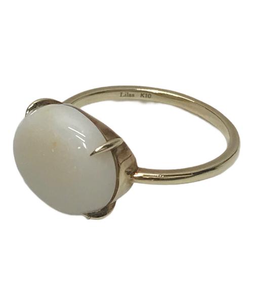Lilas（リラ）Lilas (リラ) オーバルオパール4ツメリング K10 サイズ:11号の古着・服飾アイテム