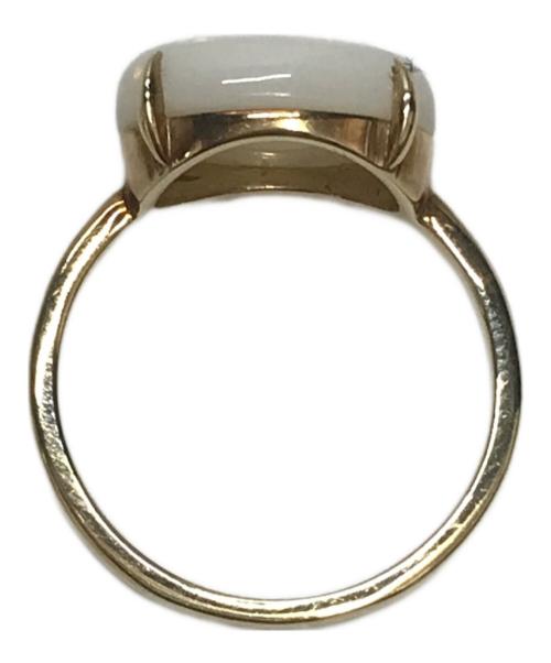 Lilas（リラ）Lilas (リラ) オーバルオパール4ツメリング K10 サイズ:11号の古着・服飾アイテム