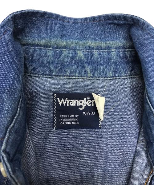 Wrangler（ラングラー）Wrangler (ラングラー) デニムウエスタンシャツ ブルー サイズ:SIZE 16 1/2の古着・服飾アイテム