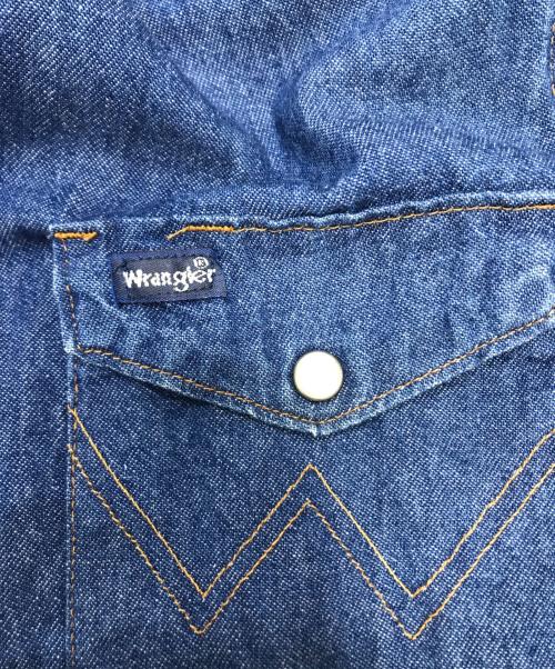 Wrangler（ラングラー）Wrangler (ラングラー) デニムウエスタンシャツ ブルー サイズ:SIZE 16 1/2の古着・服飾アイテム