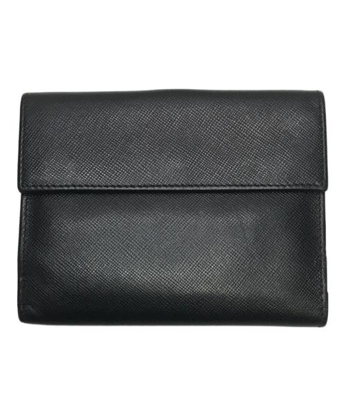 PRADA（プラダ）PRADA (プラダ) 2つ折り財布 ブラックの古着・服飾アイテム