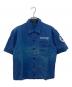 STONE ISLAND（ストーンアイランド）の古着「00sガーメントダイ半袖シャツ」｜ブルー