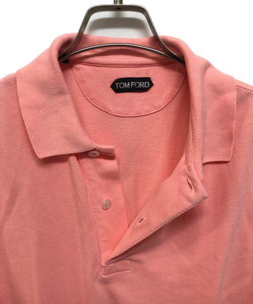 TOM FORD（トムフォード）TOM FORD (トムフォード) ロゴ刺繍ポロシャツ ピンク サイズ:48の古着・服飾アイテム