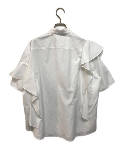 JNBY（ジェイエヌビーワイ）JNBY (ジェイエヌビーワイ) Modern Ruffle Cotton-poplin Shirt ホワイト サイズ:36 未使用品の古着・服飾アイテム