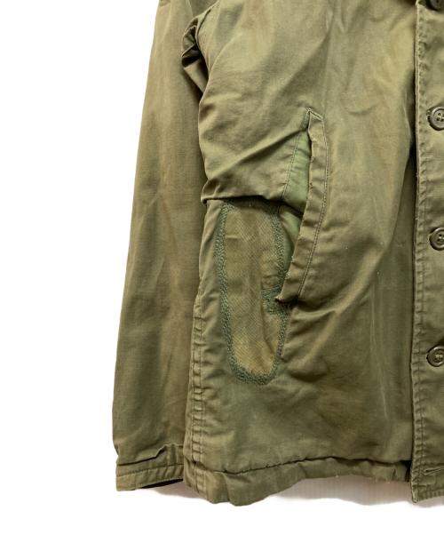 U'S NAVY（ユーエスネイビー）U'S NAVY (ユーエスネイビー) N-4デッキジャケット カーキ サイズ:36の古着・服飾アイテム