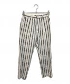 BRIGLIA 1949ブリリア 1949）の古着「ストライプイージーパンツ」｜アイボリー