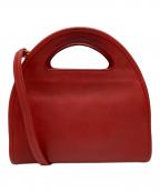 COACHコーチ）の古着「ハーフムーンショルダーバッグ」｜レッド