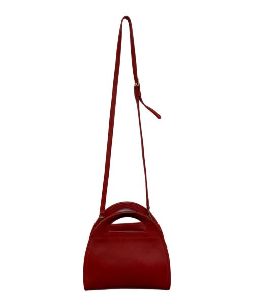 COACH（コーチ）COACH (コーチ) ハーフムーンショルダーバッグ レッドの古着・服飾アイテム